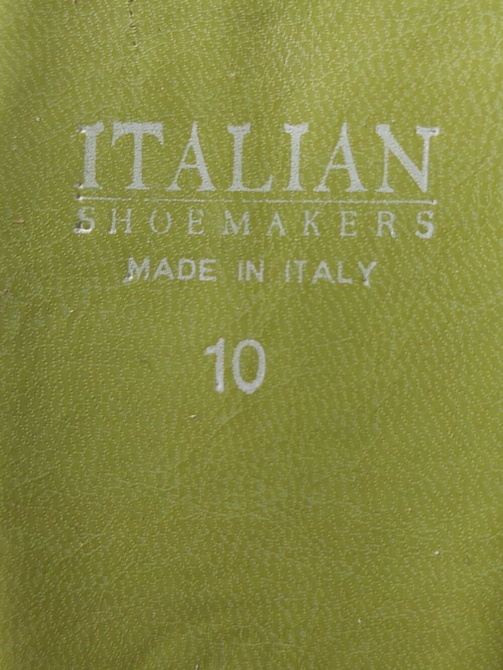 Italian Shoemakers Women's Size 10 Green Satin Mules Made In Italy - Picture 4 of 8